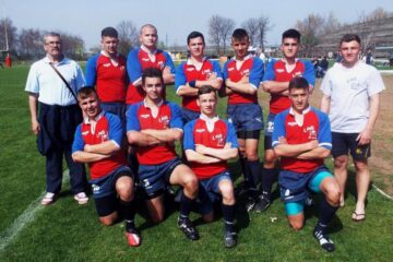 Echipa de rugby în 7 sub 19 ani a LPS Suceava, antrenată de Dumitru Livadariu