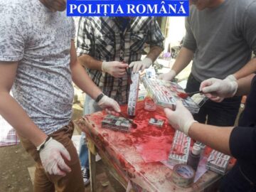 Peste 17.000 de pachete de țigări au fost ridicate de polițiști