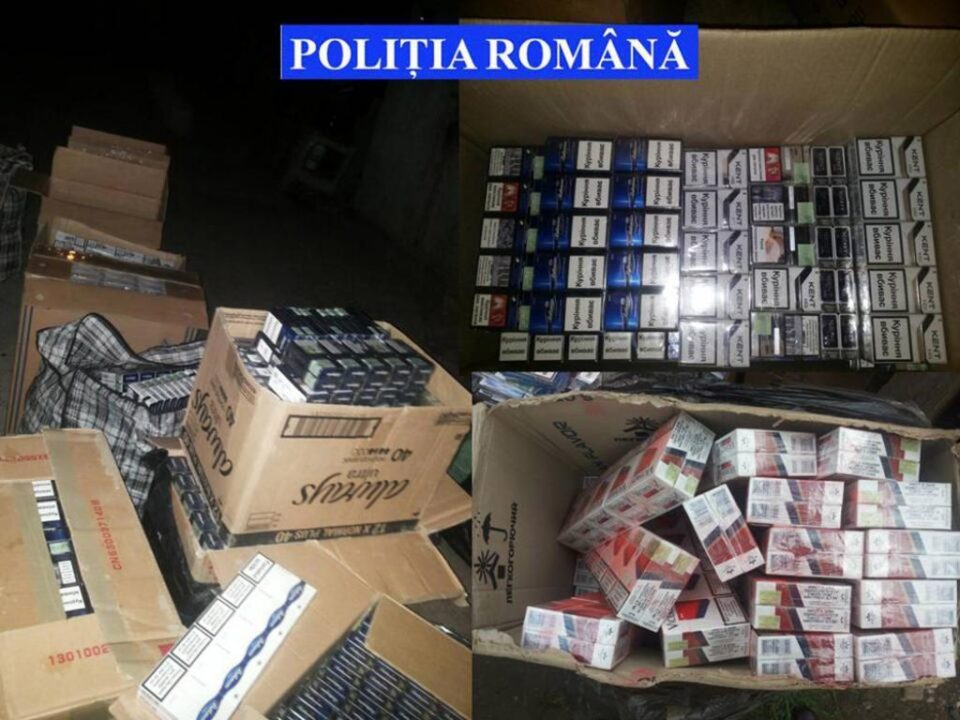Aproape 900.000 de țigarete au fost descoperite și confiscate în urma perchezițiilor