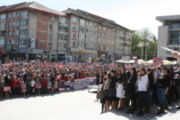 Aproximativ 5.000 de oameni au participat la mitingul de susținere pentru familia Bodnariu