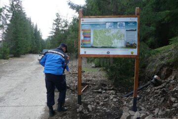 Noi panouri de informare turistică, amenajate în “Călimani” și în rezervația „Pietrele Doamnei” de către jandarmi