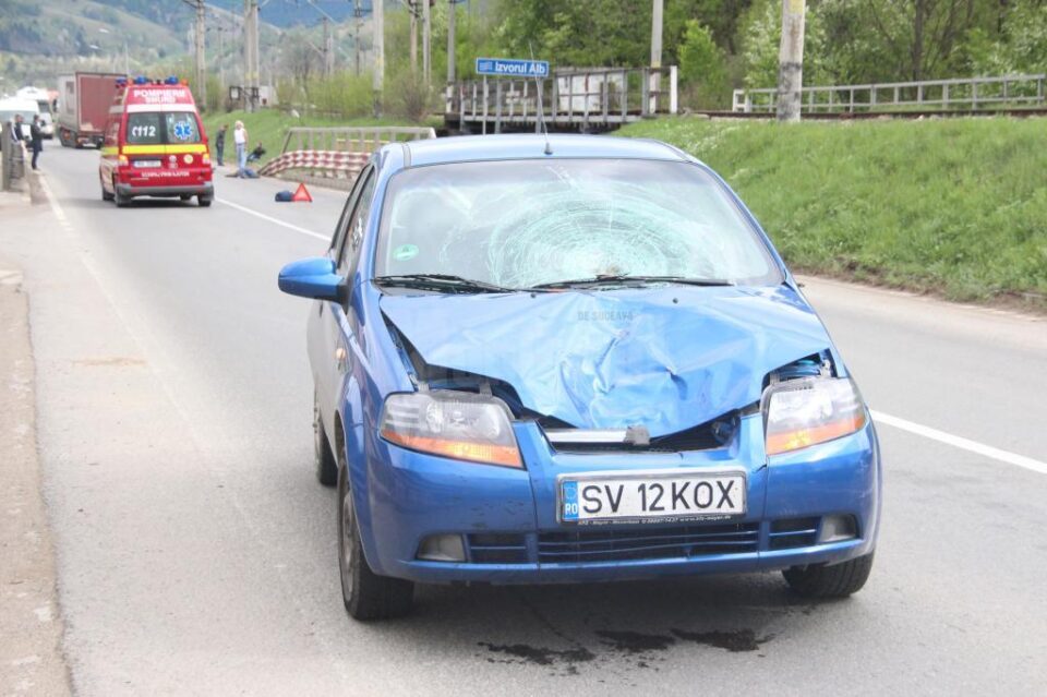 Mașina implicată în accident