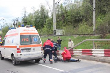 Bărbatul accidentat