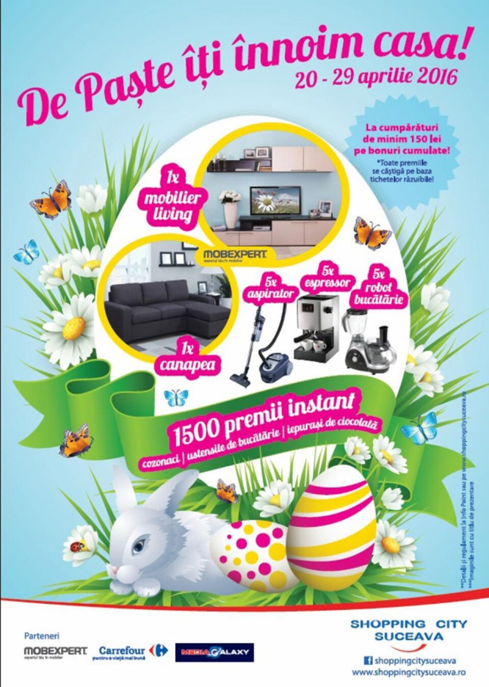 De Paște, Shopping City Suceava îți înnoiește casa, cu 1.500 de premii