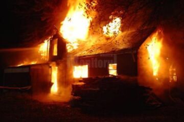 „Incendiu în centrul Sucevei”