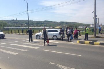 Mașina implicată în accident