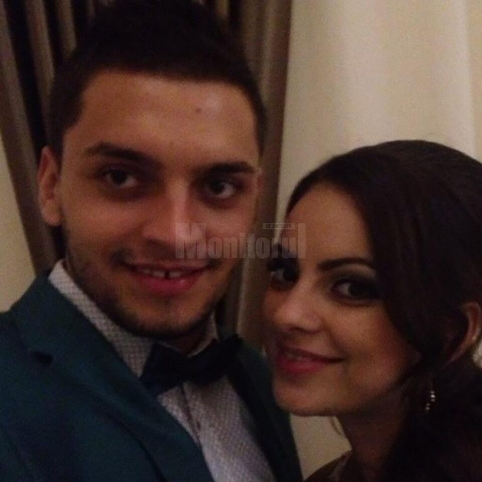 Andrei Bejan, tânărul mort în accident, și șotia sa