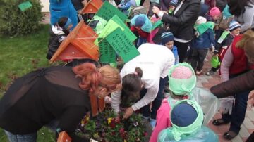 Acțiune de ecologizare, la Grădinița Nr. 3 „Dumbrava Minunată” Dumbrăveni