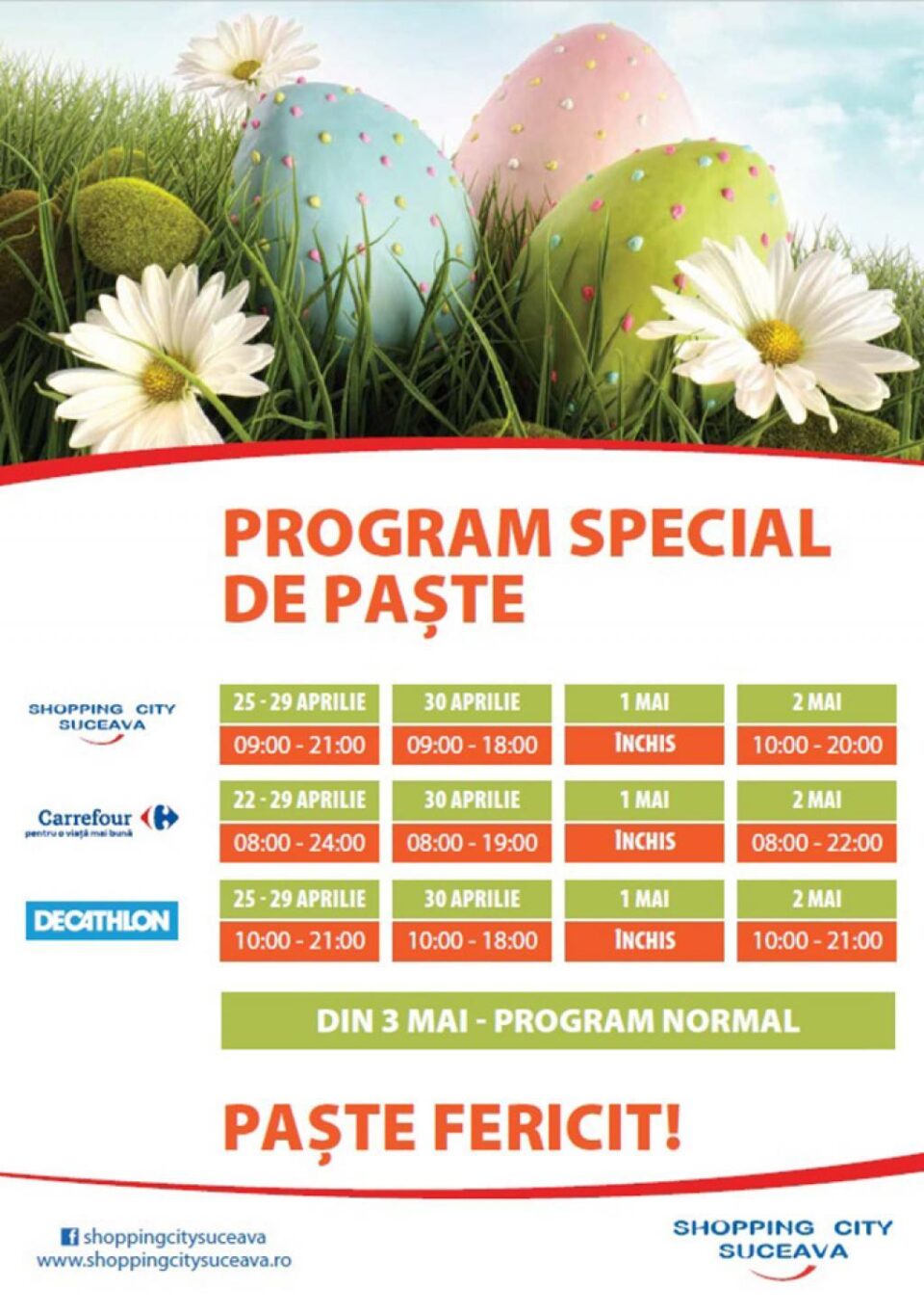 Târg de Paște, la Shopping City Suceava, 26-29 aprilie 2016