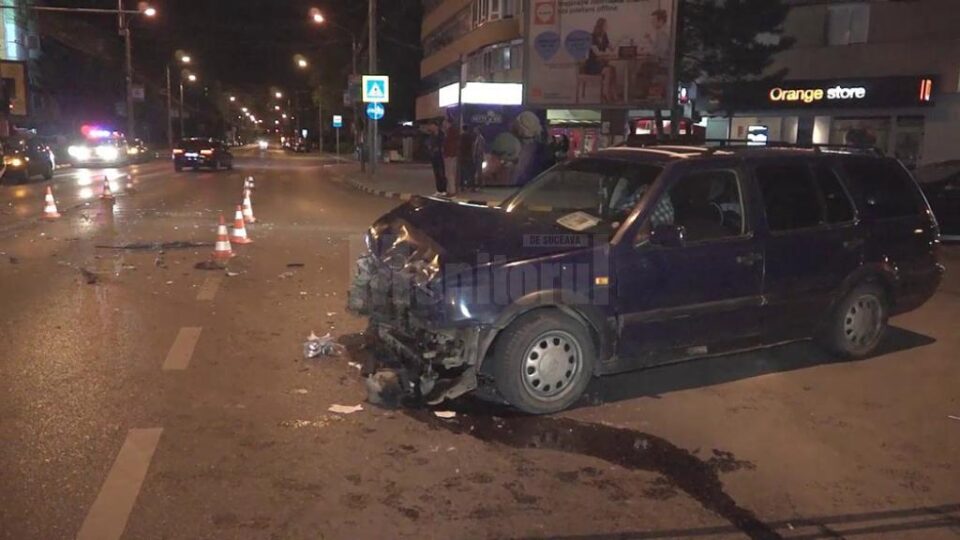 Autoturismul care a ieșit de pe strada Zorilor