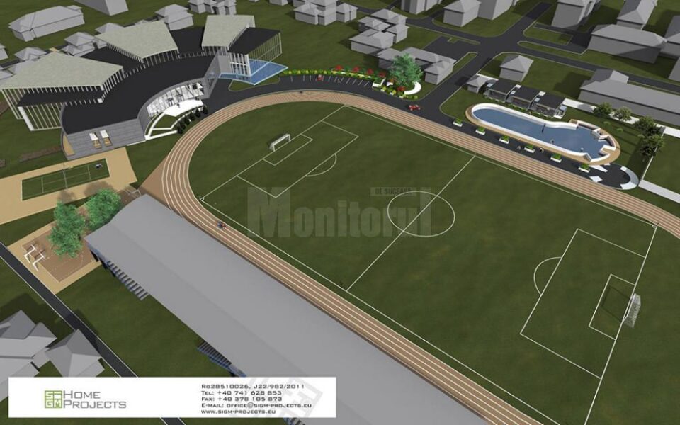 Viitorul complex sportiv din Câmpulung Moldovenesc