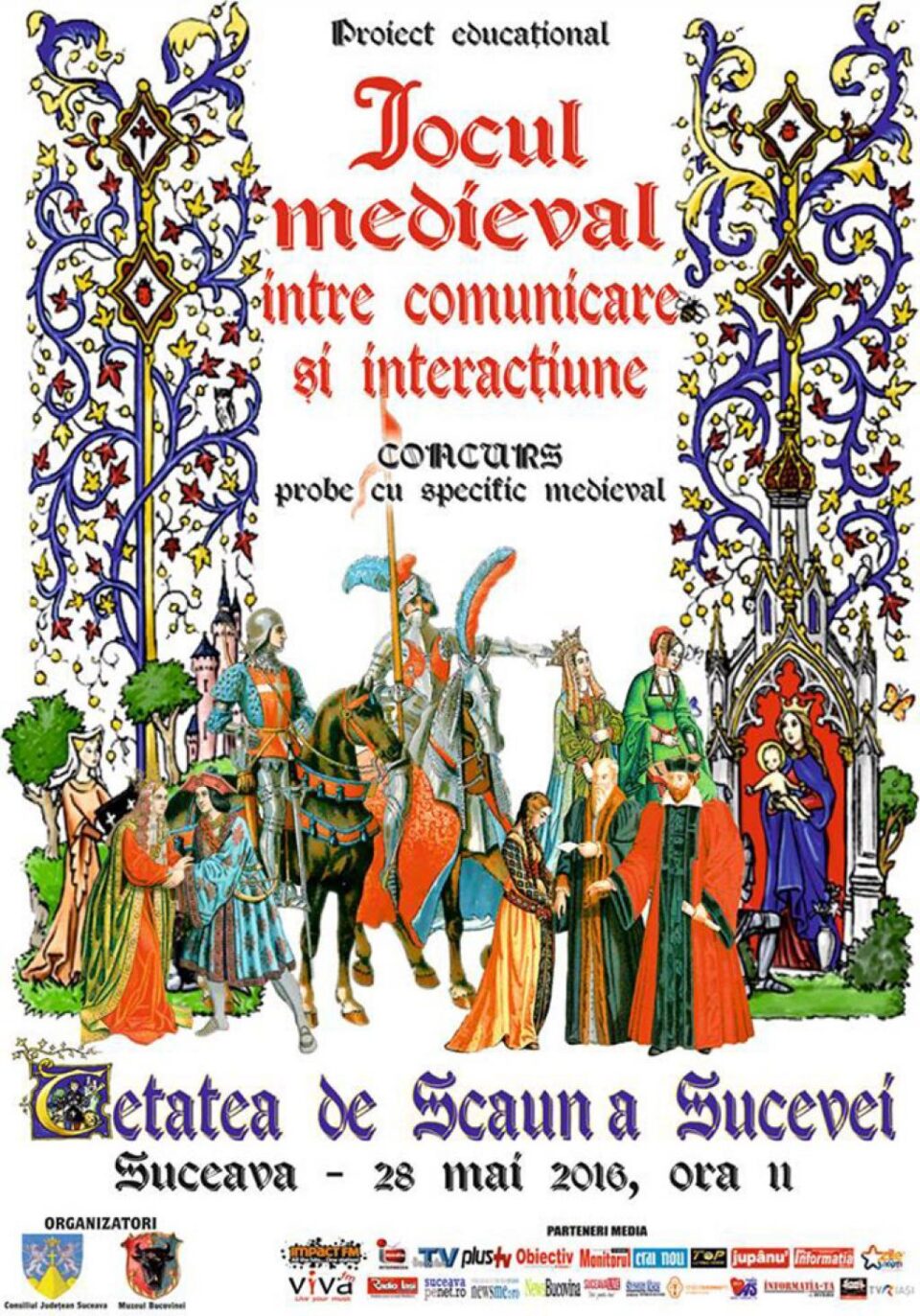 „Jocul medieval între comunicare și interacțiune”, la Cetatea de Scaun a Sucevei