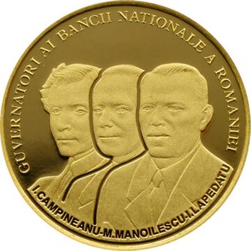 Guvernatori ai Băncii Naționale a României - aur – revers
