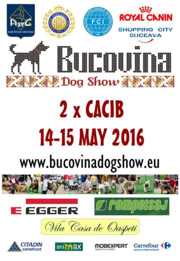Două expoziții chinologice internaționale Bucovina Dog Show vor avea loc în parcarea centrului comercial Shopping City Suceava