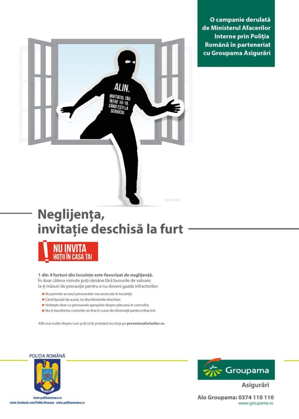 Campania ,,Neglijența – Invitație deschisă la furt”