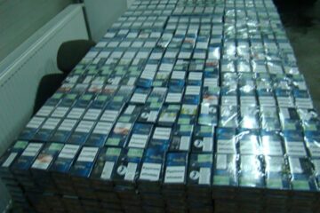 Au fost descoperite 14.500 de pachete de țigări ucrainene de contrabandă