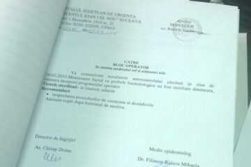 Rezultate ale testelor de sanitație din blocul operator