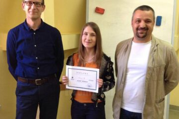 Georgiana Aruștei, alături de membri ai comisiei concursului