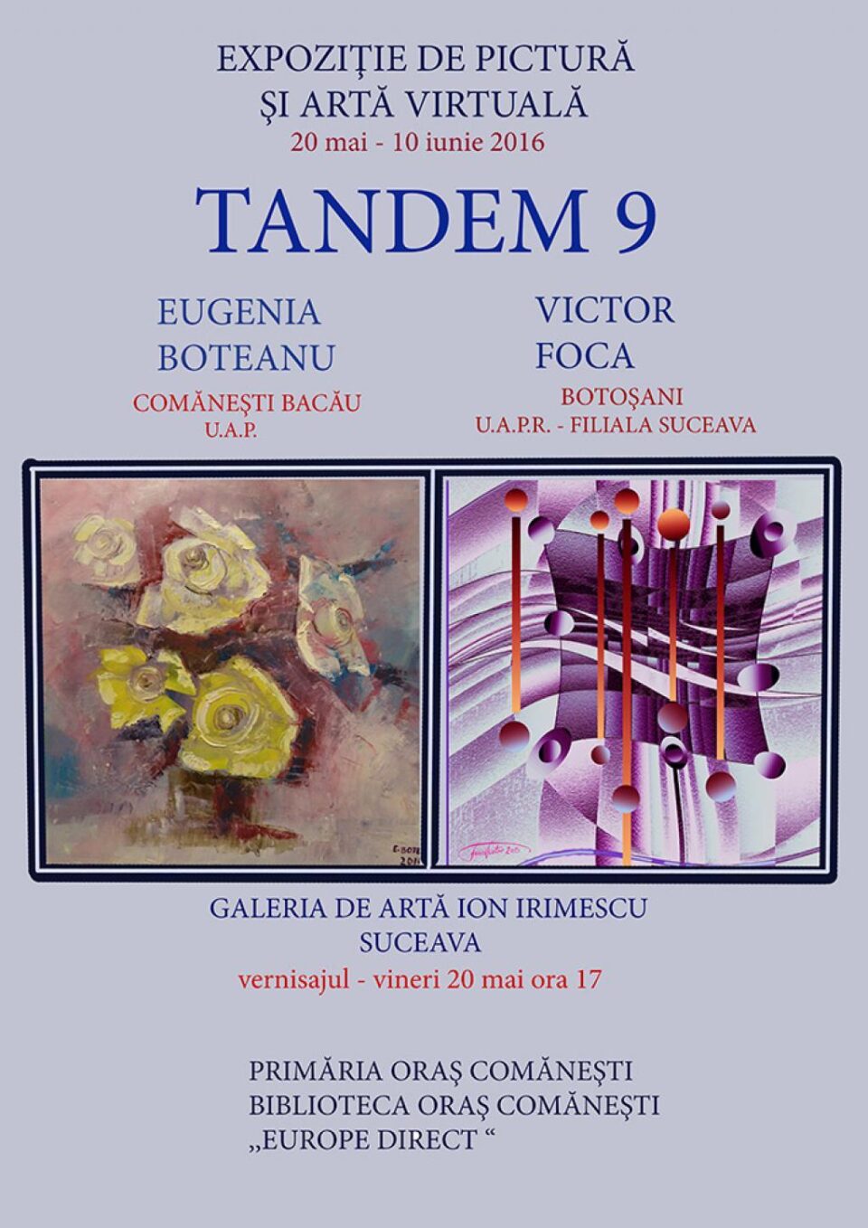 Expoziția de pictură și artă virtuală „Tandem 9”