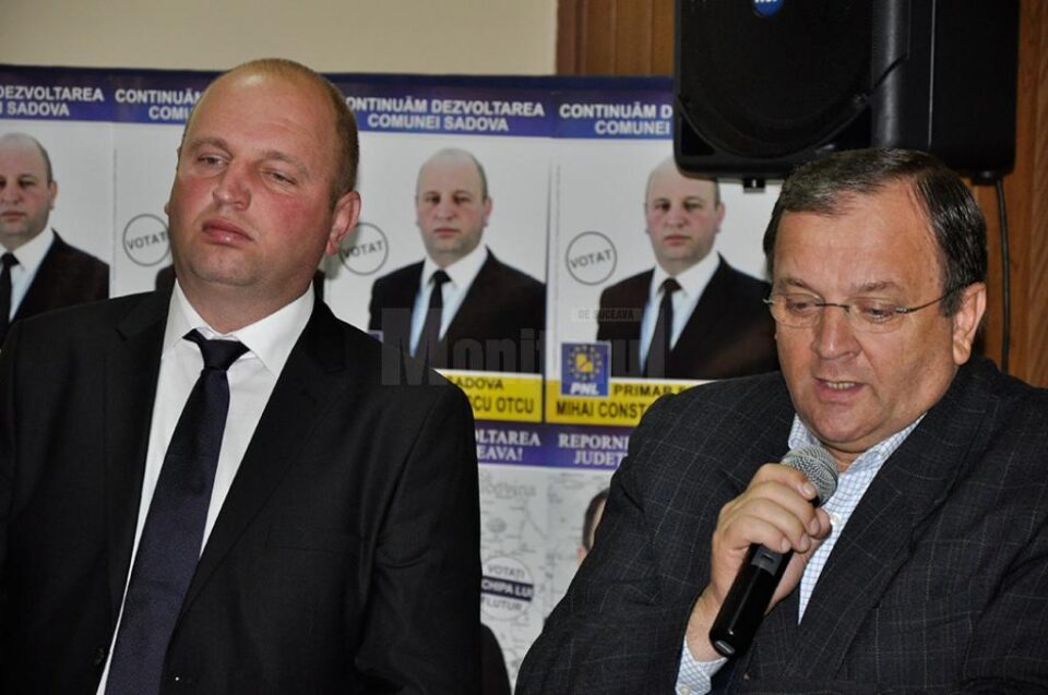 Primarul Mihai Constantinescu și liderul PNL Suceava, Gheorghe Flutur