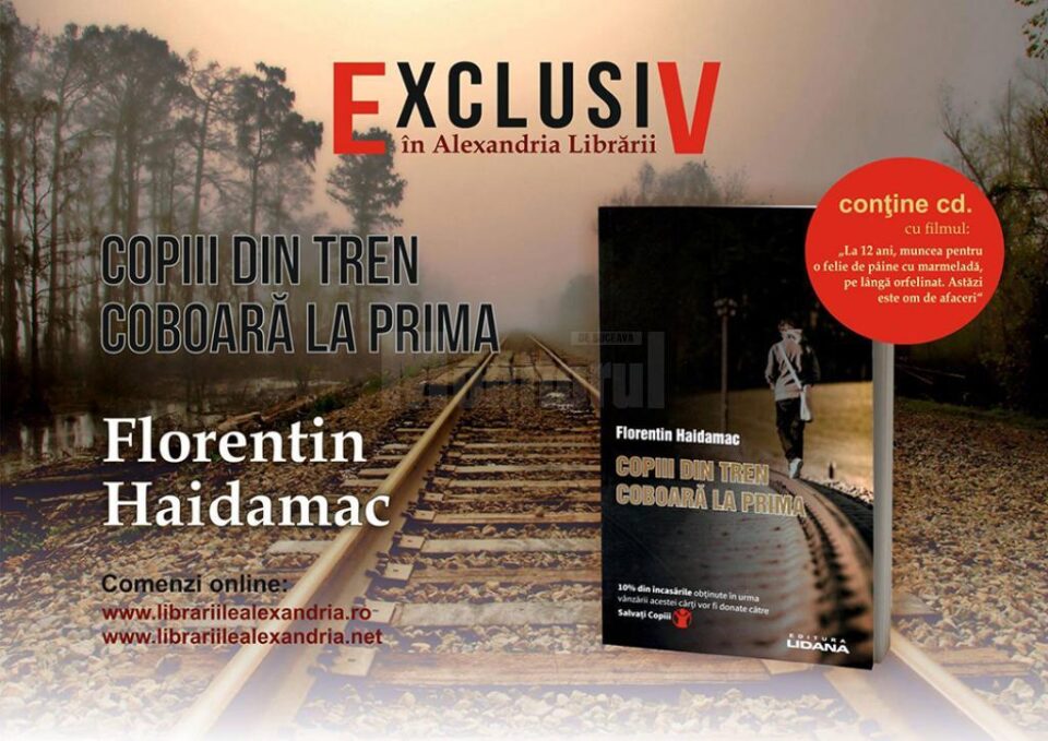 Doctorul Florentin Haidamac își lansează luni cel mai recent volum, „Copiii din tren coboară la prima”