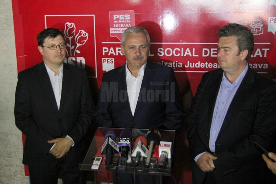Liviu Dragnea, Cătălin Nechifor și Tiberius Brădățan
