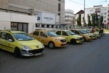 Stația de taximetre în care cei doi indivizi s-au urcat în taxi