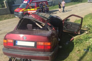 Mașina implicată în accident