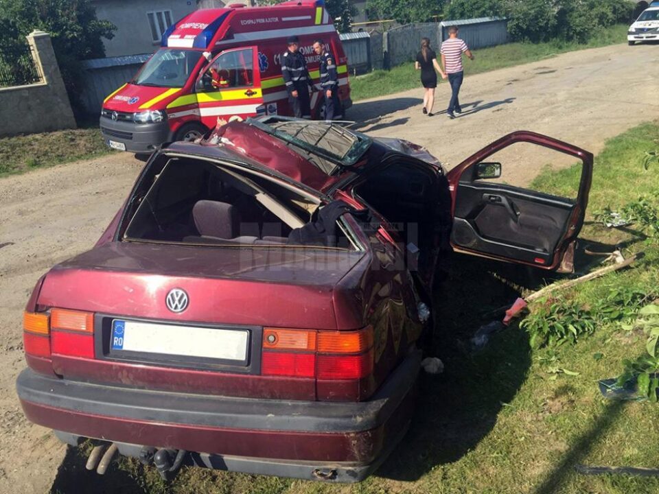 Accidentul s-a petrecut sâmbătă, în cartierul Mănăstioara, din orașul Siret