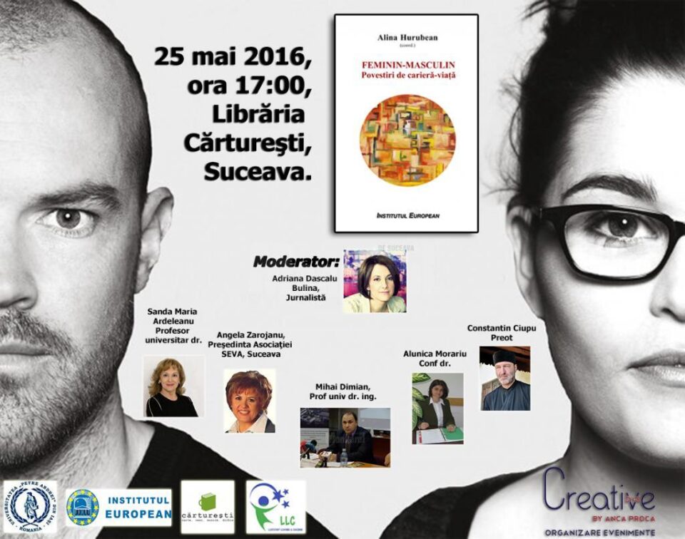 Cartea „Feminin – Masculin. Povestiri de carieră-viață”