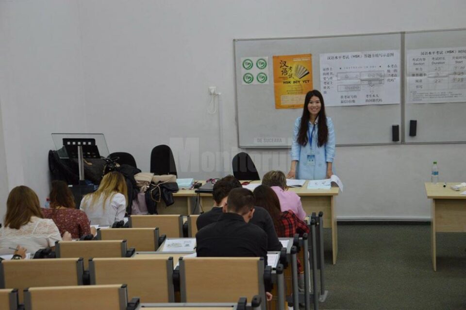 Primul examen internațional de limbă chineză, desfășurat la Universitatea din Suceava