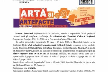 Atelierul de arheologie experimentală „Artă și Artefacte”