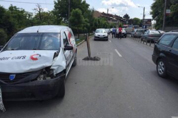 Mașina condusă de șoferul din Botoșani