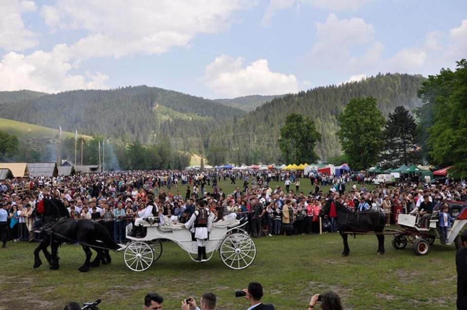 Trăsurile din Bucovina i-au încântat pe spectatori