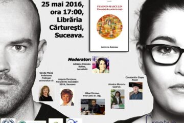 Cartea „Feminin – Masculin. Povestiri de carieră-viață” va fi lansată miercuri, la Librăria Cărturești