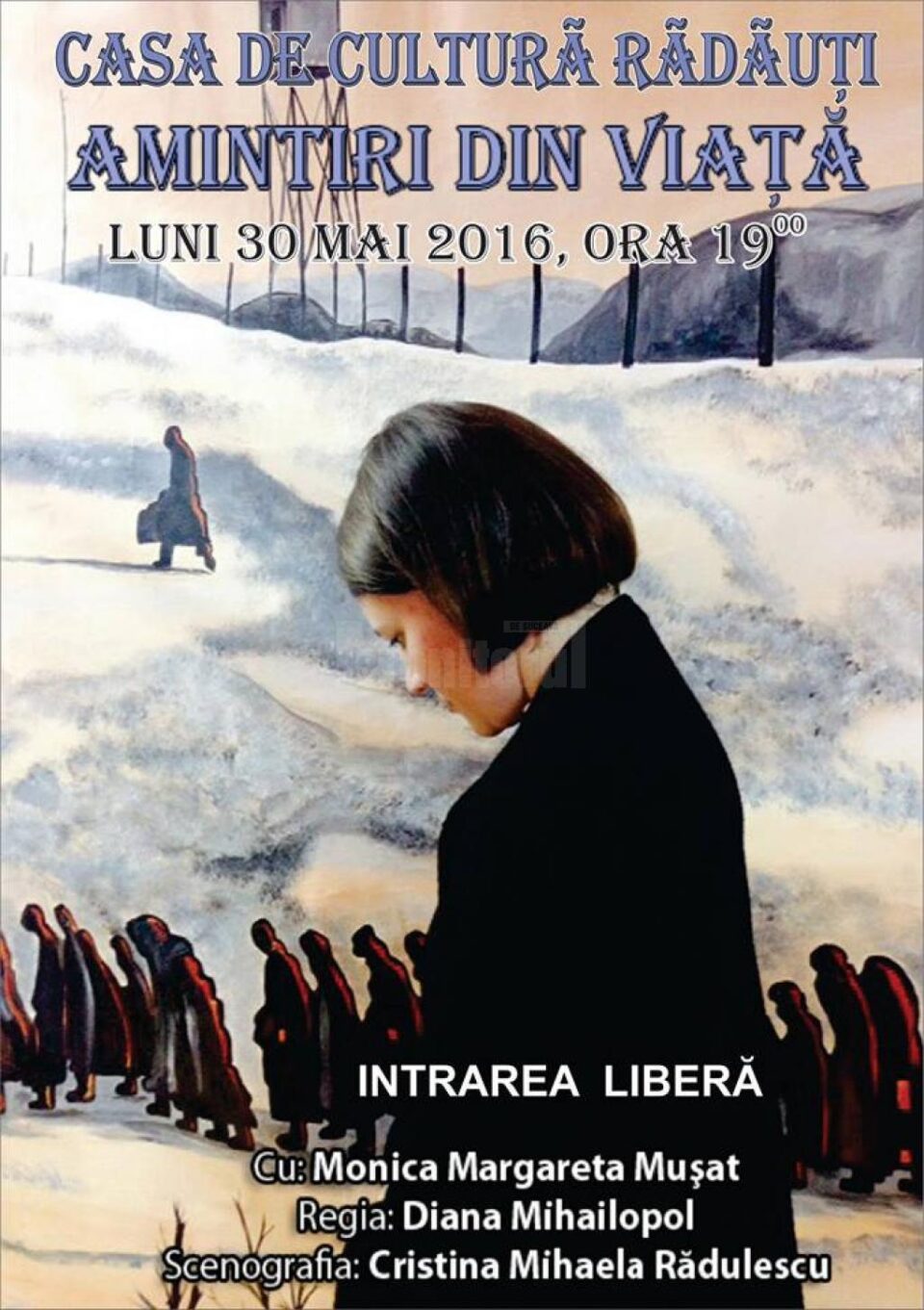 Teatru-monolog: „Amintiri din viață”, la Rădăuți Teatru-monolog: „Amintiri din viață”, la Rădăuți