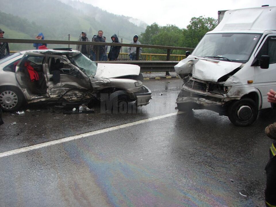 Șansa conducătoarei auto a fost că impactul nu a fost frontal