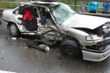 Șansa conducătoarei auto a fost că impactul nu a fost frontal