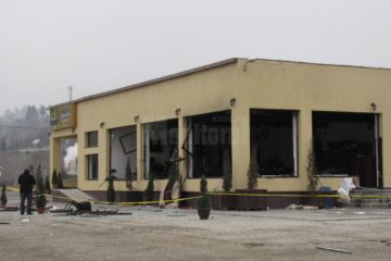 Restaurantul Trafic din Câmpulung Moldovenesc, după explozie