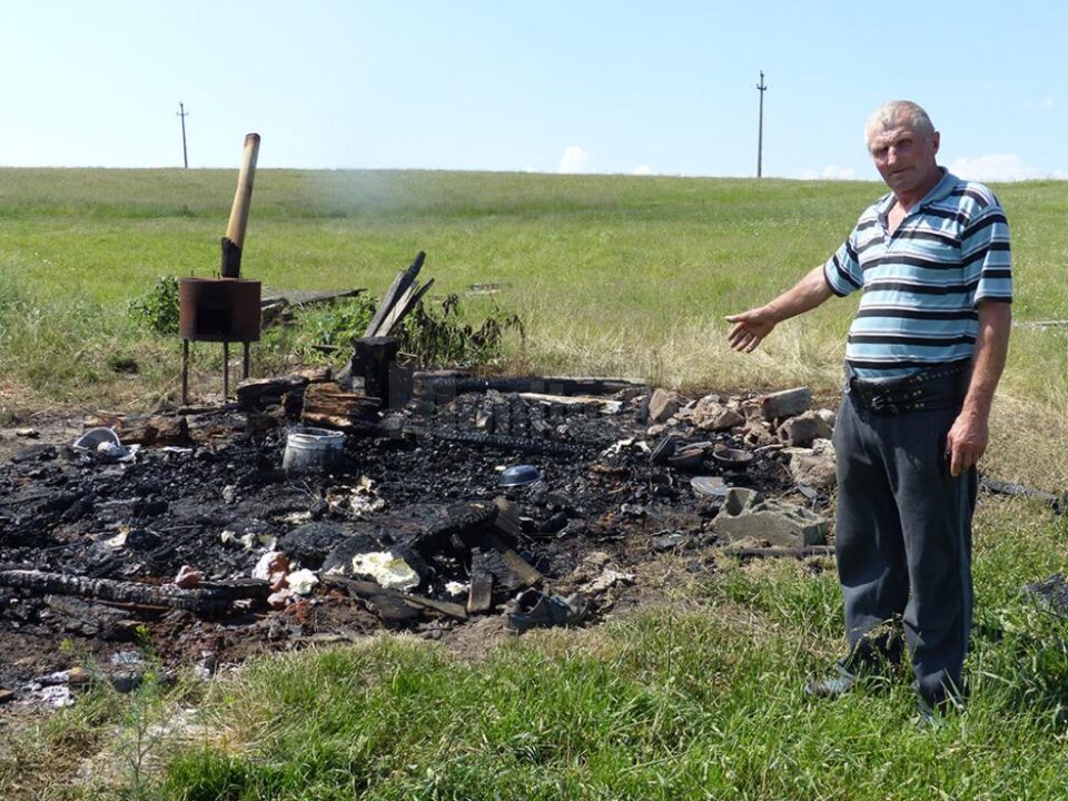 Vasile Gafiuc spune ca această incendiere nu îl va intimida