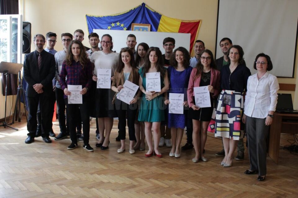 Diplome de cunoaștere a limbii germane, pentru elevi ai Colegiului „Petru Rareș“