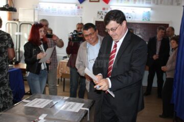 Tiberius Brădățan s-a prezentat la urne