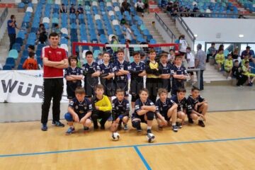 Echipa de minihandbal a Universității Suceava, antrenor Ionuț Beșliu