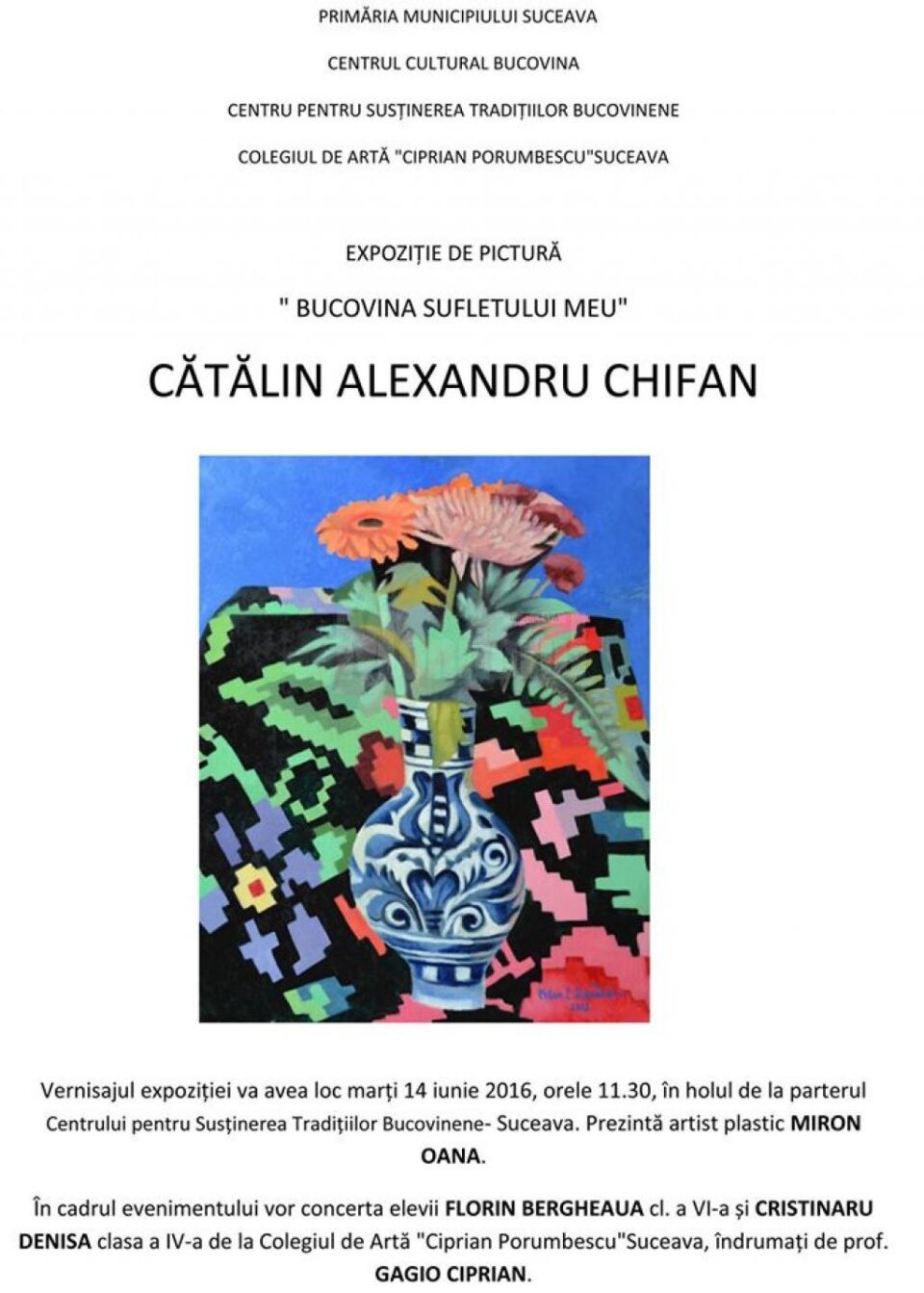 Expoziția de pictură „Bucovina sufletului meu”