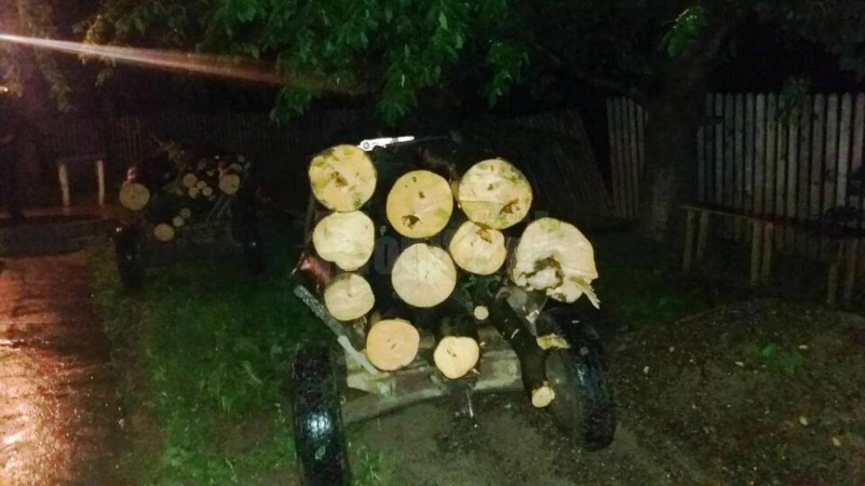 Căruțele oprite de jandarmi