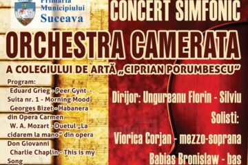 Concert simfonic cu Orchestra Camerata a Colegiului de Artă „Ciprian Porumbescu”
