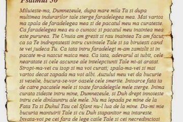 De ce a scris David Psalmul 50?