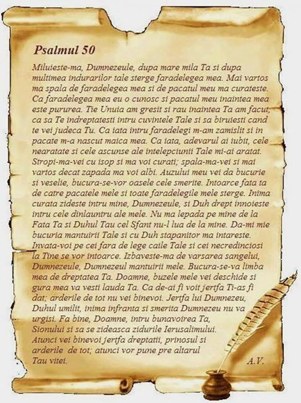 De ce a scris David Psalmul 50?