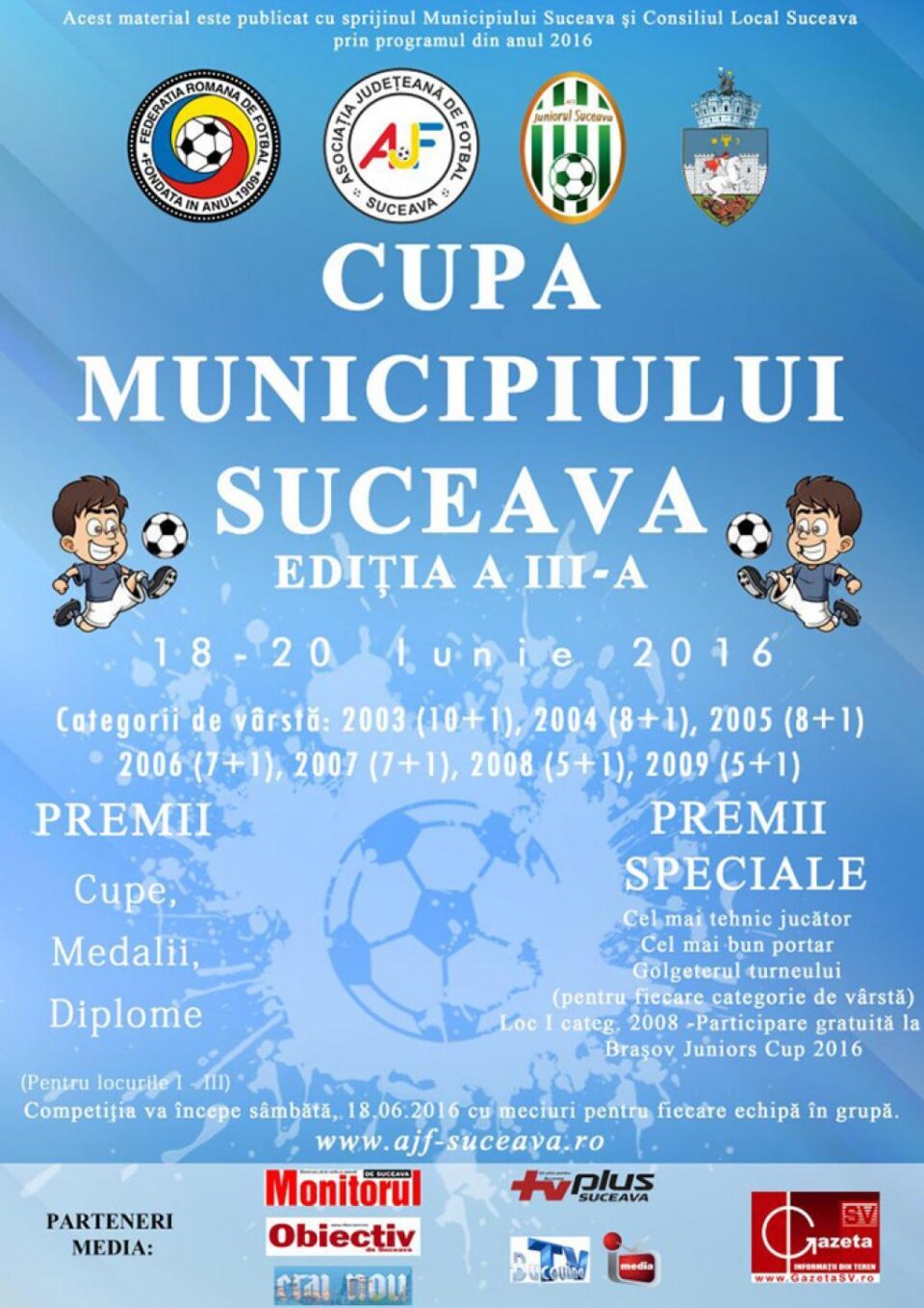 600 de copii vor participa la a treia ediție a Cupei Municipiului