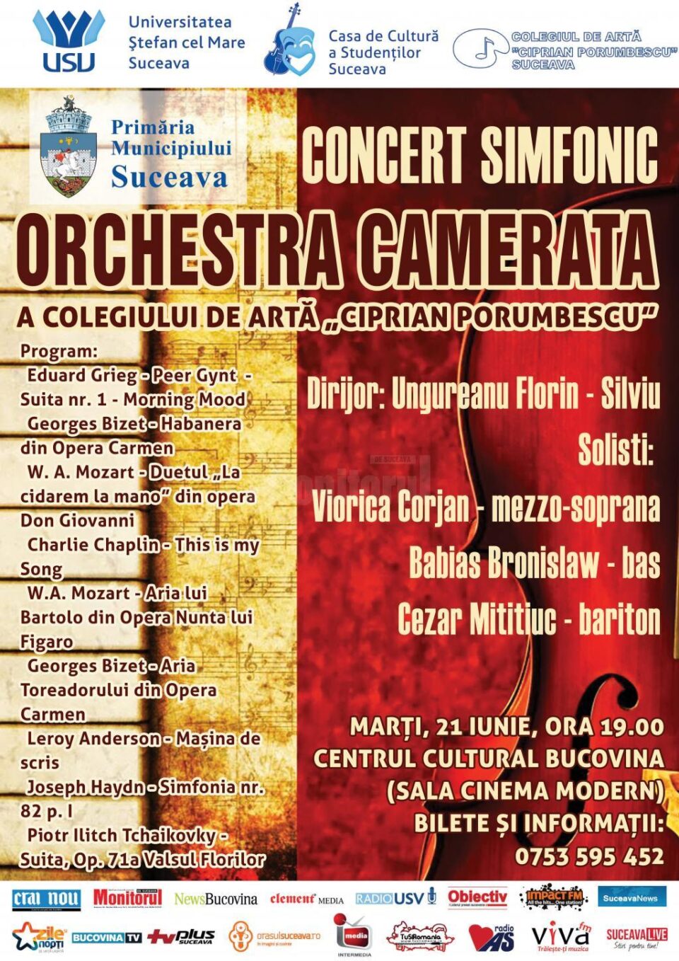 Concert simfonic cu Orchestra Camerata